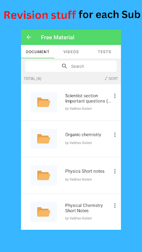 Android application NEETCrac with Vaibhav screenshort