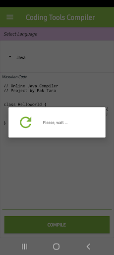 Android application Coding Compiler screenshort