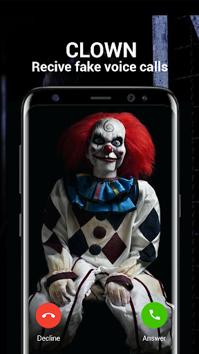 Android application Scary Clown fake call screenshort