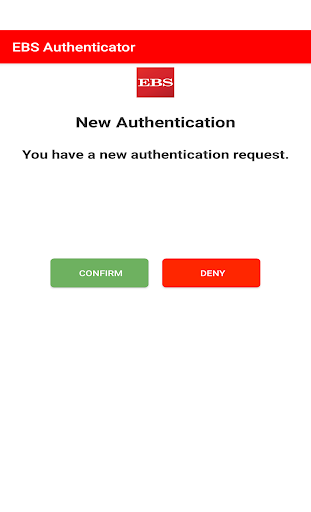 EBS Authenticator Screen 3