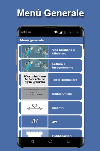 Android application Vita cristiana e ministero screenshort
