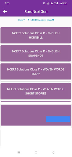 Ncert solution class11 English Screen 3