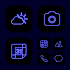 Wow Blue Neon Theme, Icon Pack