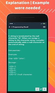 C Programming Recall Screenshot