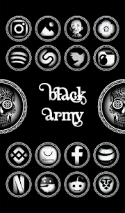 Black Army Diamond APK -Icon Pack (PAID) Free Download 1