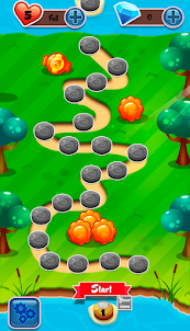 Match 3 Jelly Garden Puzzle