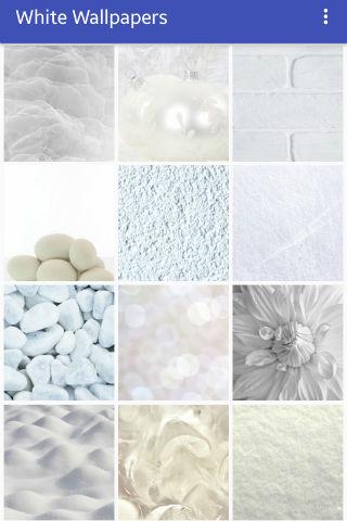 White Wallpapers Screen 2