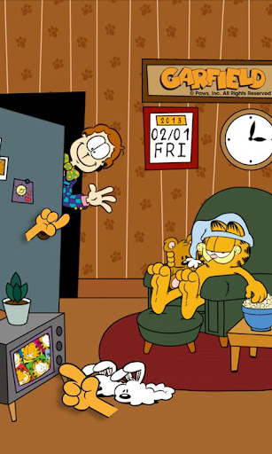 Android application Home Sweet Garfield LW Lite screenshort