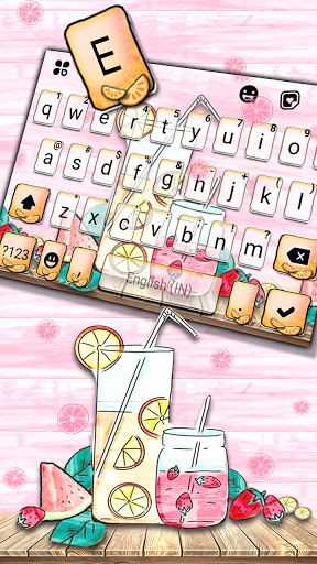 Summer Juice Keyboard Theme Screen 2