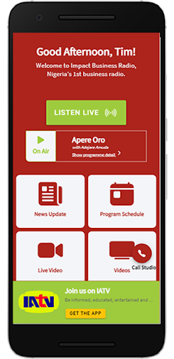Android application IBR 92.5 FM Ibadan screenshort