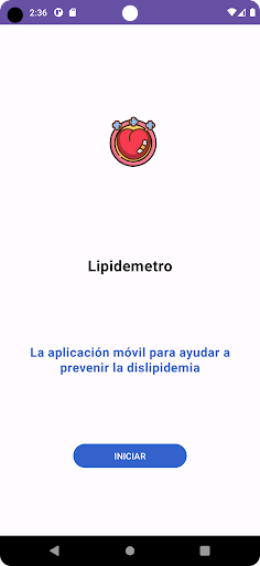 Android application DISLIPIDEMIAS APP screenshort