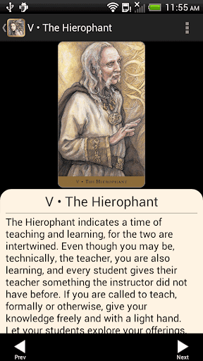 Screenshot of Tarot of the Hidden Realm
