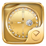Gold Go Clock Theme icon