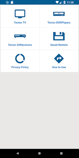 Android application Tevion TV Remote screenshort