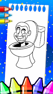 Skibidy Toilet Coloring Book