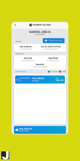 PELCO 3 Payment Center Screen 2