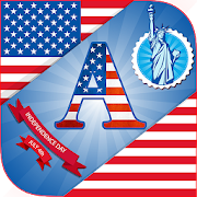 4th July DP Maker : American Flag Theme Alphabet