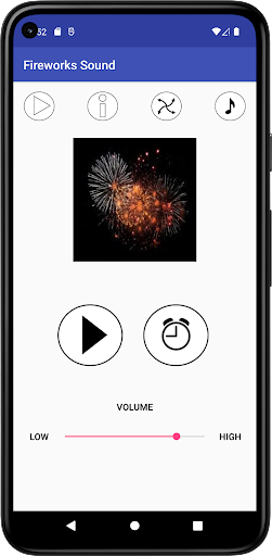 Android application Fireworks Sound screenshort