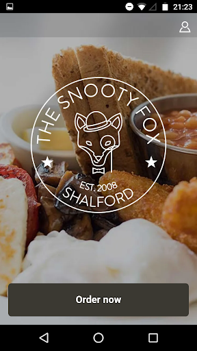 Android application Snooty Fox Cafe screenshort