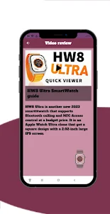 HW8 Ultra SmartWatch guide