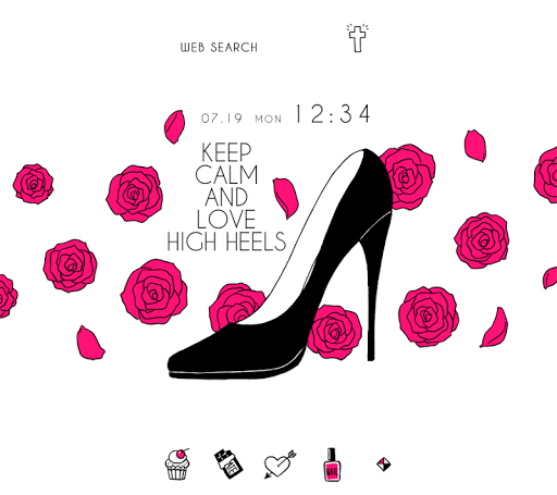 Android application Love High Heels Theme screenshort