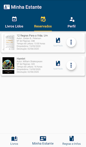 Android application Métis Biblioteca Corporativa screenshort