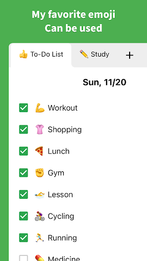 Screenshot of Daily Checklist - Today's Task