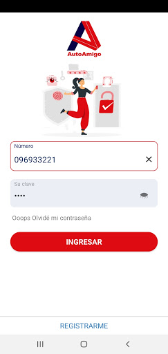 Android application AutoAmigo screenshort