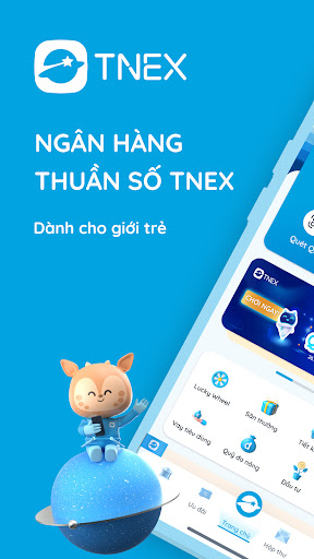 Android application TNEX - Ngân hàng số thế hệ mới screenshort