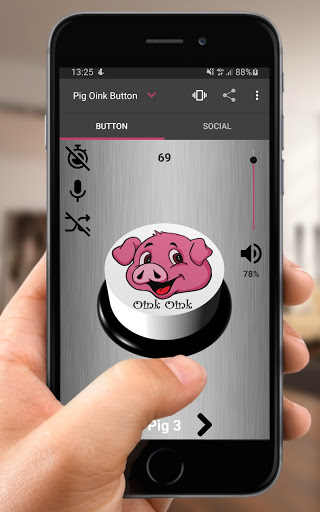 Android application Pig Oink Button screenshort