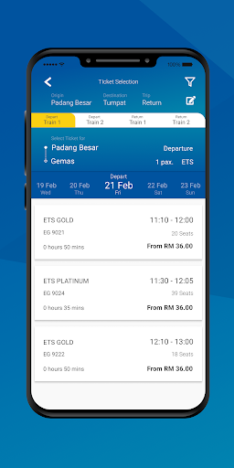 KTMB Mobile Screen 2