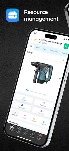Android application Craftcloud Betriebsmittel screenshort