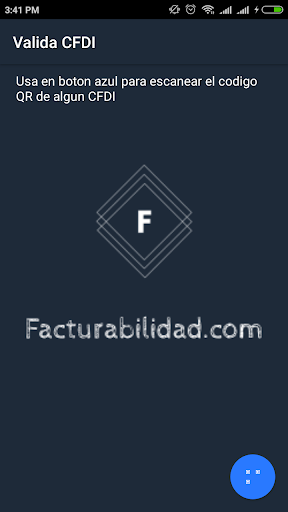 Android application Validador CFDI screenshort