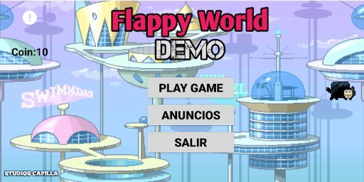 Android application Flappy World Game (Demo) screenshort