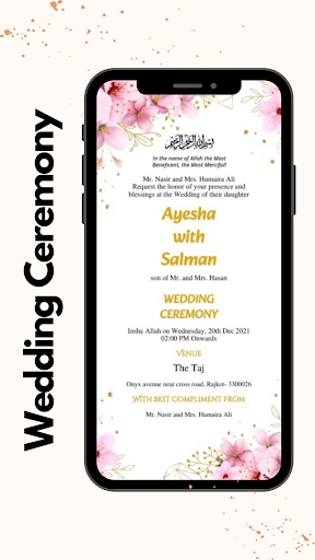 Muslim Wedding Card Maker Screenshot 4 - AppWisp.com