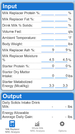 Android application NRC Calculator screenshort