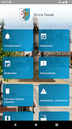 Android application Gmina Toszek screenshort