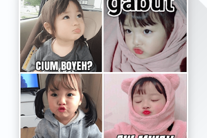 stiker wa cium bergerak