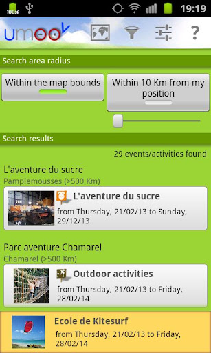 umoov activities-events guide Screen 3