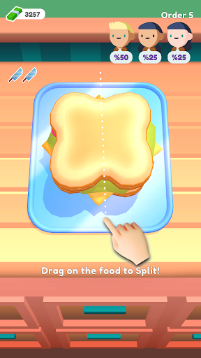 Android application Split the food screenshort