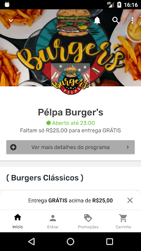 Android application Pélpa Burger S screenshort