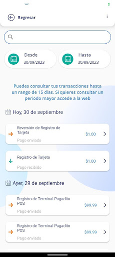 Pagadito APP screenshot 2