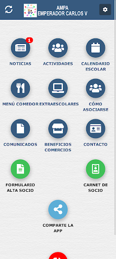 Android application AMPA Ceip Emperador Carlos V screenshort