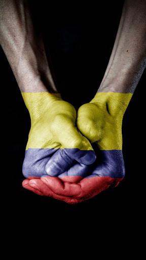 Android application Colombia flag screenshort