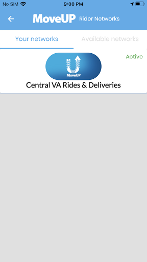 MoveUP - Rides and Deliveries Screen 3