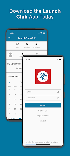 Android application Launch Club screenshort