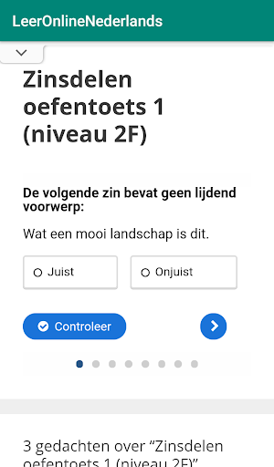 Android application Nederlands Grammatica/Spelling screenshort