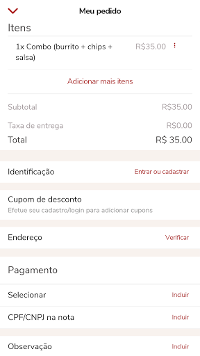 Rosarito Delivery Screen 3
