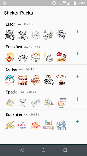 Good Morning Stickers for What