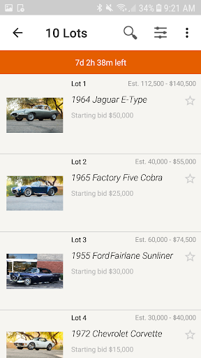 Motorious Online Auctions Screen 2